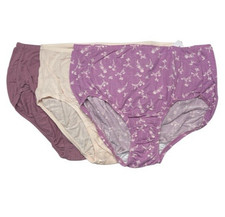 Jockey Set of 3 Supersoft Breathe Brief Panties Size 5 Floral A690992 13430