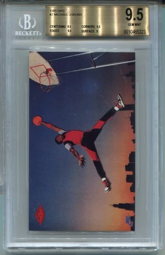1985 Nike Promo Michael Jordan Rookie Card BGS 9.5 Gem Mint Graded #2