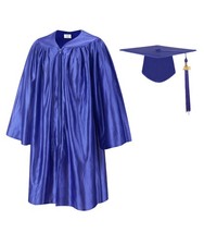 Shiny Kindergarten Graduation Gown Cap Set with 2025 Tassel purple 30", for