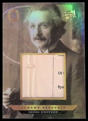 Pieces of the Past 2024 1800s Edition Albert Einstein Relic Card #104