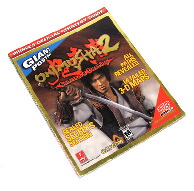Onimusha 2: Samurai's Destiny Playstation 2 PS2 Prima Strategy Guide w/ Poster!