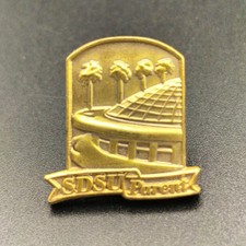SDSU Parent Pinback Button San Diego State University Lapel Pin