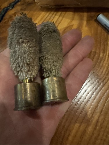 LOT OF 2 QUALITY Brass Wool Snap Caps For 12 GA Shotgun Wool W/ Brass Base Z2 - Picture 6 of 6