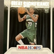 Panini 2024-25 NBA Hoops Great Significance AJ Johnson Autograph Rookie Bucks G…