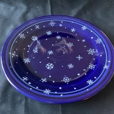 One Fiesta Cobalt Snowflake 10 1/2” Dinner Plate Betty Crocker Multiple Availabl