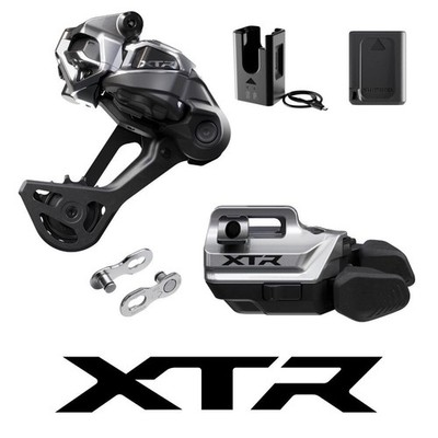 SHIMANO Schaltungs-Upgrade-Kit XTR Di2 M9250 MTB lang schwarz / grau