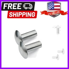 3/16" Diameter X 1/2" Length Brazier Head Solid Aluminum Rivets, Fix Leaky So...