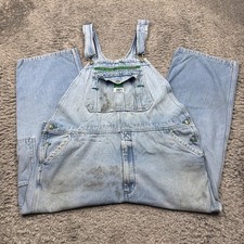 Liberty Denim Overalls Men 40x30 Distressed Workwear Carpenter Classic Bib Vtg
