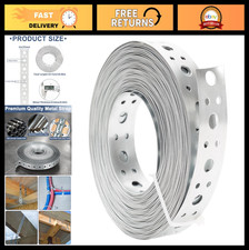 Galvanized Metal Pipe Strap 1" x 33FT, 0.6mm Thick, Pipe Support Hanger with Hol