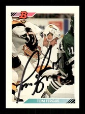 1992-93 Bowman #273 Tom Fergus signed autograph crisp black sharpie BXCP72
