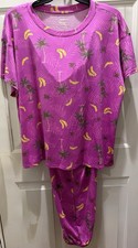 New JOYSPUN Ladies Short Sleeve Pajama Set top  bottom . Size 3X 22W-24W .Comfy