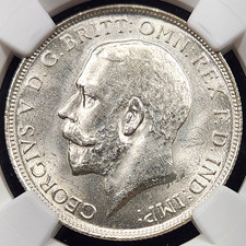 Silver 1919 Great Britain 2 Shillings Florin | NGC MS64 - Flashy Luster