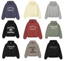 Fear of God Essentials Kids 90's Heavy Fleece Vintage Shrunken Hoodie 8/10/12/14