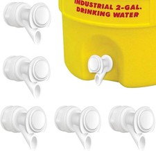 5 PCS White Push Button Water Spigot Replacem...