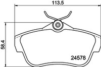 Bremsbelagsatz Scheibenbremse Hella Pagid 8DB 355 013-421 FüR Fiat CitroËN Scudo