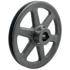 AK74-1 V-Belt Pulley, 1 Inch Bore, 7.25 OD, Cast Iron Sheave, A 3L 4L Belt