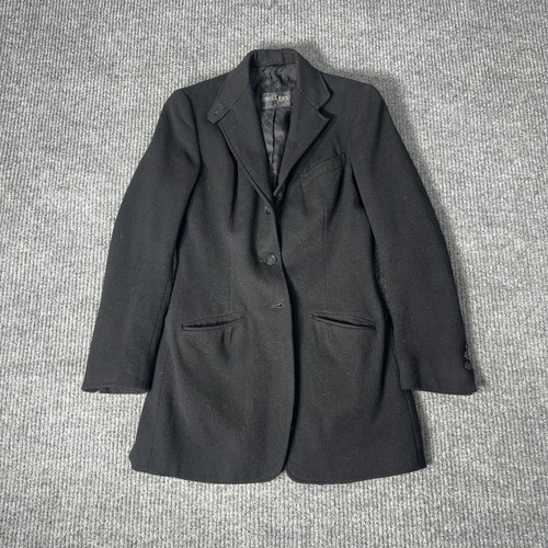 Vintage Millers Equestrian Riding Jacket Womens S Black Wool Blazer Classic