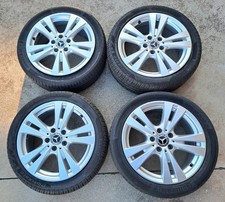 4 CERCHI IN LEGA+GOMME 225/45-17 PER MERCEDES CLASSE A W176 IN OTTIME CONDIZIONI