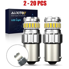 2-20X Set AUXITO P21W 1156 BA15S LED Reverse Brake Light Bulb Parking Error Free