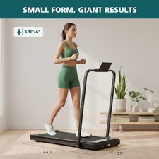 Compact Treadmill Quiet Under-Desk Walking Pad Slim & Portable Design for Home 5