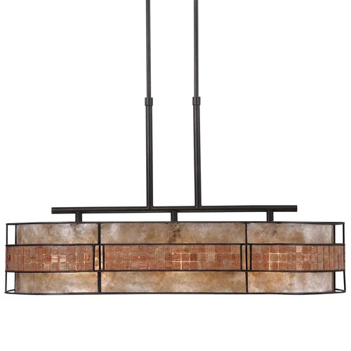 Quoizel MCLG337 Laguna 3 Light 37" Linear Chandelier - Copper - Picture 3 of 7
