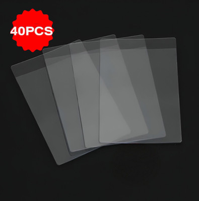 40 PCS 3   × 4   Semi Rigid Card Holders PSA / Grading Submission Trading Card