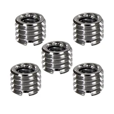 Foto&Tech Metal 1/4 inch to 3/8 Tripod Thread Adapter, 5 Pieces, 