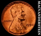 1954 Lincoln Wheat Cent- Red- Choice Gem Brilliant Unc- No Reserve #J9299