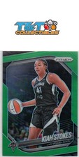 Kiah Stokes 2025 Panini Prizm WNBA Green Prizms #58 Las Vegas Aces