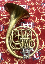 Josef Lidl Br 20?, Brass Double Vintage-Rare French Horn PLUS CASE