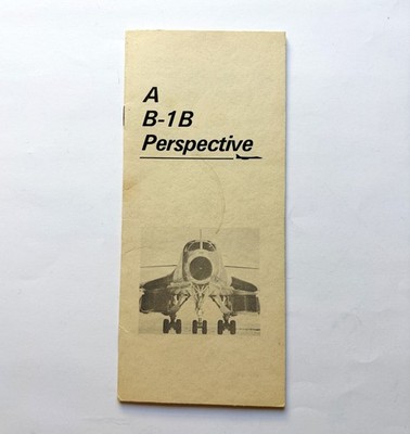 1982 Rockwell B-1B Langstreckenbomber Prospekt USA Rarität