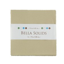 Bella Solids 5" Square Pack in Tan by Moda