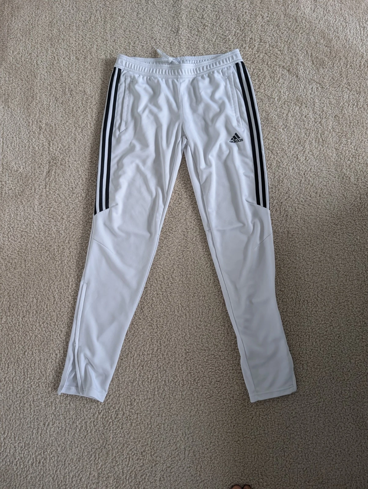 Adidas Men's Climacool White Track Pants | Size Medium, M