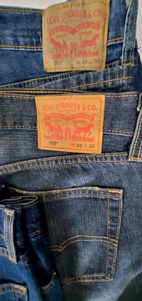 Lot of 5 Levi Strauss Mens Jeans SZ 4@33/32 #559, 541, 522 - 1@SZ 32/32 #511 - Image 3 of 4