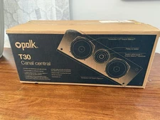 Polk Audio T30 Speaker Center Channel Home Theater Speaker (Black) AM7030-A