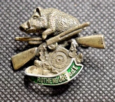 Rothenburg Germany Mountaineer Pin Boar and Rifle Ski Area