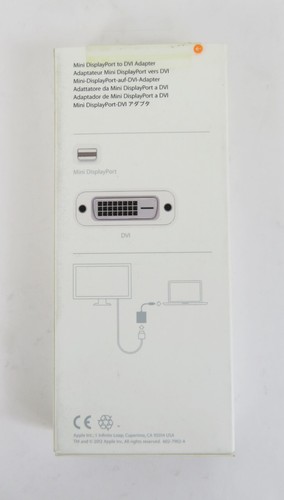Genuine Apple Mini DisplayPort to DVI Adapter MB570Z/B in sealed original box - Picture 3 of 3