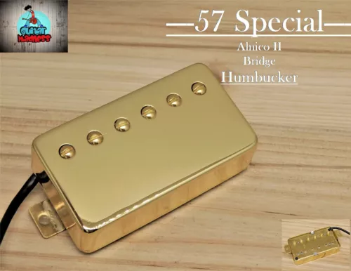 G.M. 57 Special  Alnico 2 Gold Humbucker Bridge (52mm)for Gibson Epiphone®