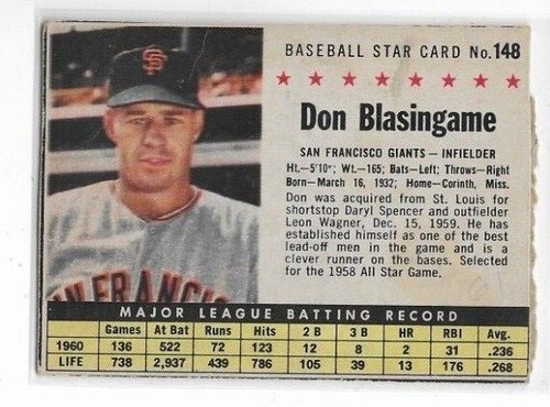 1961 Post Baseball Cards Multi-Listing, You Pick, Comb. Shipping Updated 3/1/24 - Picture 263 of 360