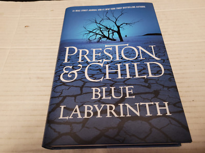 Blue Labyrinth by Douglas Preston and Lincoln Child (2014) SIGNED x 2 Tipped In
