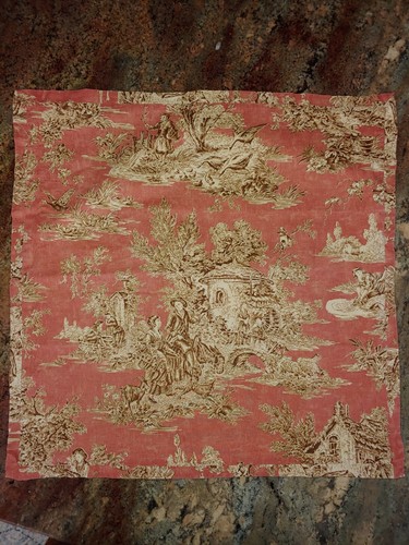 Home Made Waverly Country Life Toile Deco Pillow Cover Machine Stitched 22" - 第 1/10 張圖片