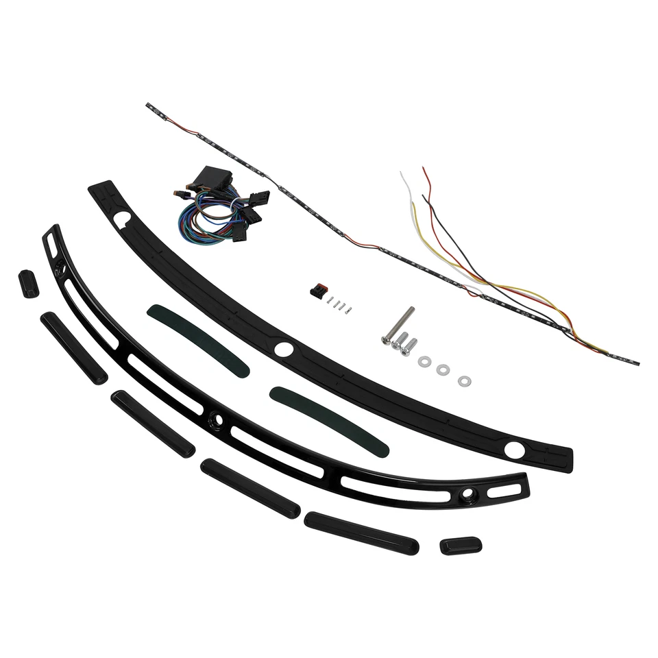 Turn Signals LED Light Windshield Trim Fit For Harley Electra Street Glide 14-23 - Image 3 of 4