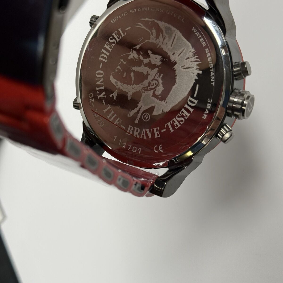 New Diesel DZ7370 Mr Daddy 2.0 Red Silicone Strap Gray Dial Men's Watch W/Box New Diesel DZ7370 Mr Daddy 2.0 Red Silicone Strap Gray Dial Men's Watch W/Box
