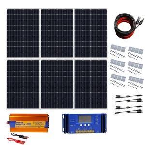Details About 720w 24v Solar Panel System Kit Off Grid 1500w Pure Sine Inverter For Home Rv