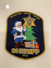 Colorful Christmas Patch St Charles Parish Sheriff State Louisiana LA