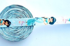 1" Princess Jasmine Grosgrain Ribbon  Disney's Aladdin Craft Ribbon by the Yard