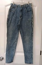 Vtg 90s Stefano Denim Jeans Ladies Sz 12 Acid Wash High Rise Taper Mom Retro