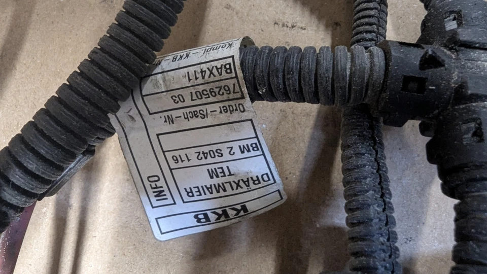 2012-2015 BMW Engine Wiring Harness 12517629507 7629507 F10 F12 F01 F25 F26 - Image 2 of 4