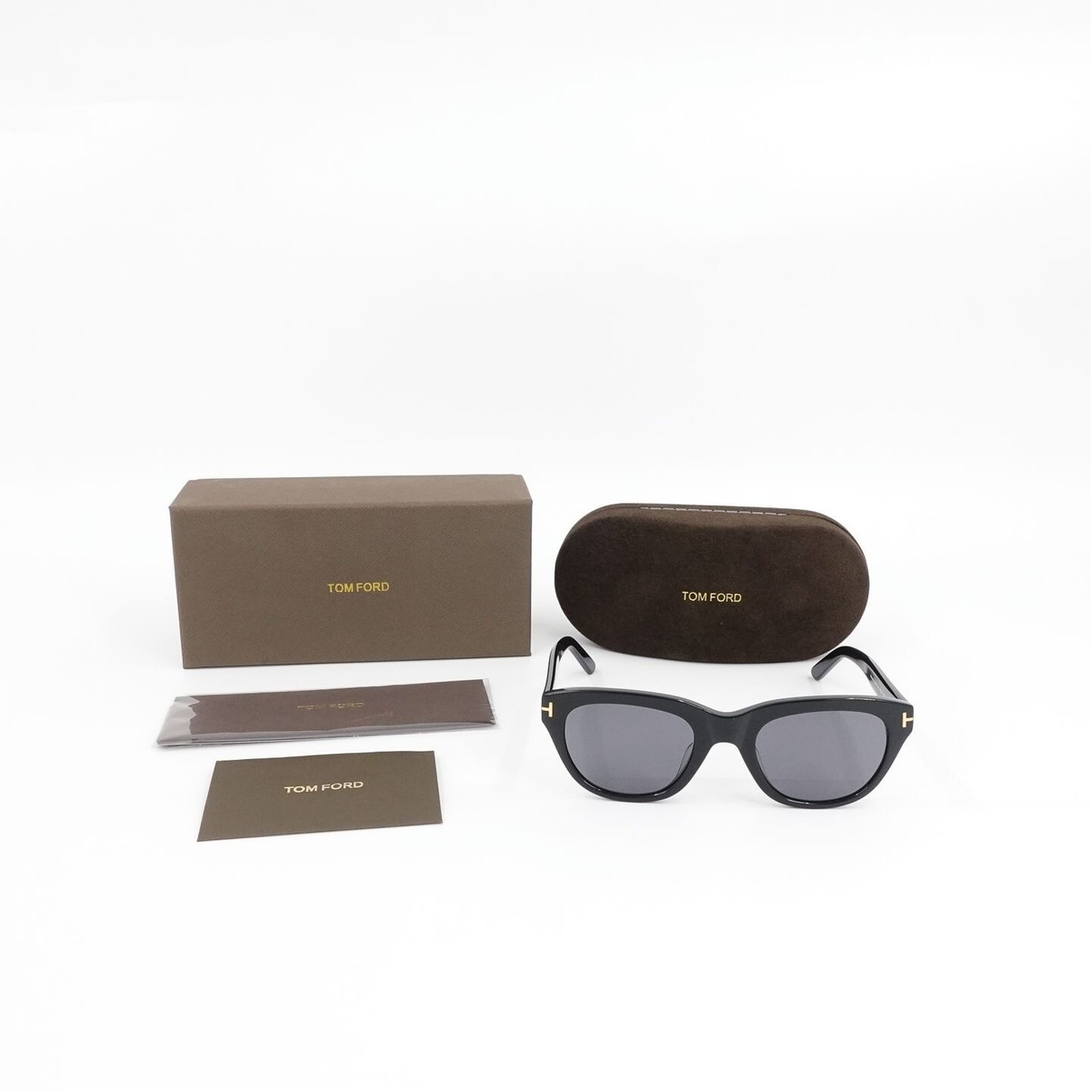 Tom Ford TF237 Snowdon Square Frame Sunglasses Gray and Black OS