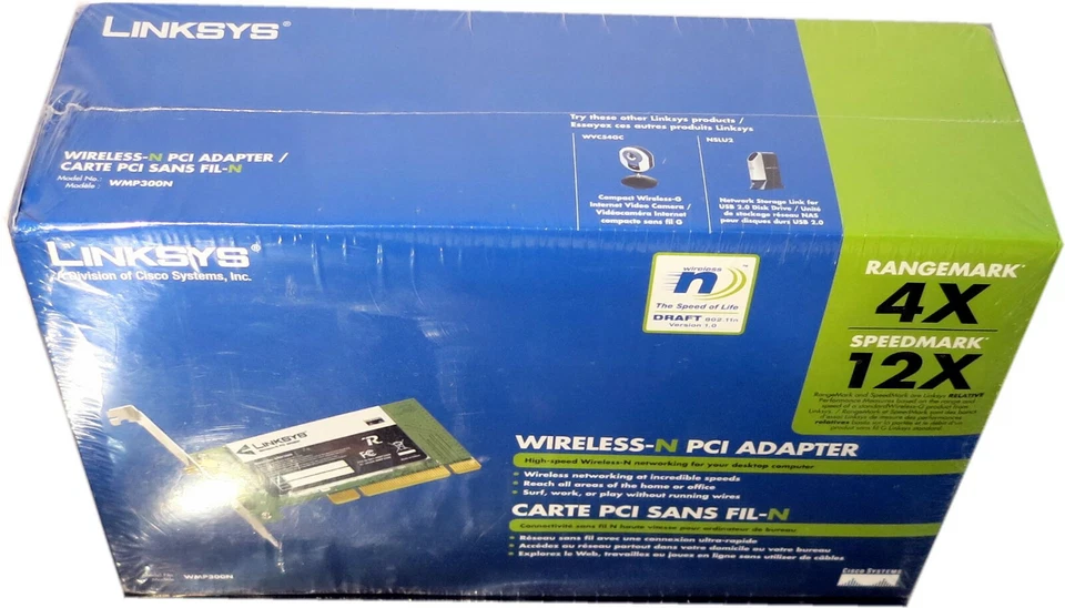 NIB Linksys Wireless-N PCI Adapter WMP300N-CA - Image 2 of 4
